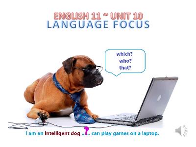 Bài giảng môn Tiếng Anh lớp 11 - Unit 10: Language focus