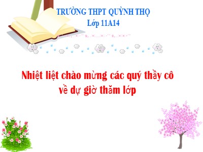 Bài giảng Ngữ văn 11 - Tuần 10: Hai đứa trẻ - Năm học 2022-2023 - Lớp 11A14 - Trường THPT Quỳnh Thọ