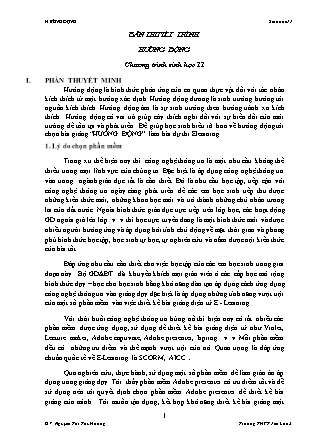 Thuyết minh bài giảng Sinh học Lớp 11 - Hướng động