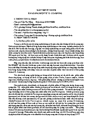 Thuyết minh bài giảng Tin học Lớp 11 - Bài 33: Sử dụng mạng cục bộ - Trần Thị Hằng